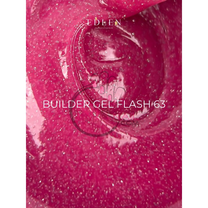 Гель Builder Gel Flash Edlen №63 30 мл світловідбиваючий